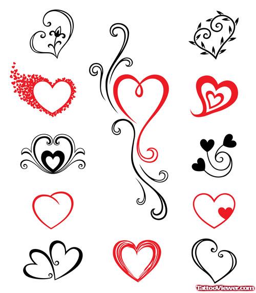 Awesome Stylish Heart Tattoos Designs