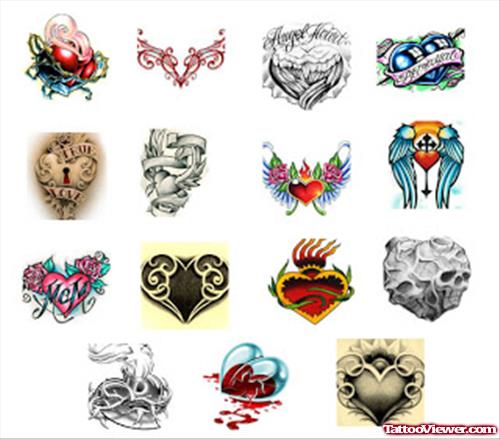 Latest Heart Tattoos Designs