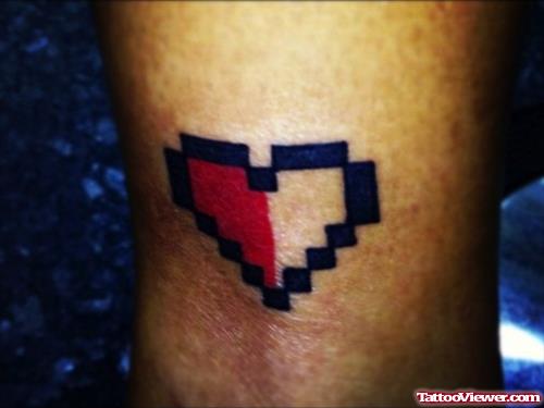 Animated Red Heart Tattoo