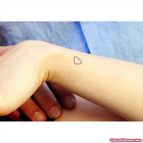 Tiny Wrist Heart Tattoo