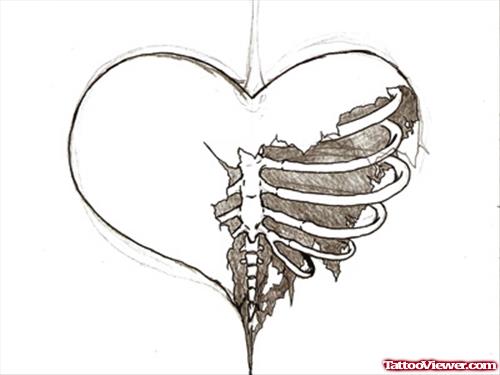 Amazing Heart Tattoo Design