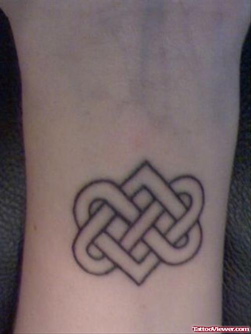 Celtic Infinity Symbol and Heart Tattoo
