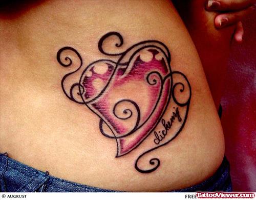 Lowerback Heart Tattoo