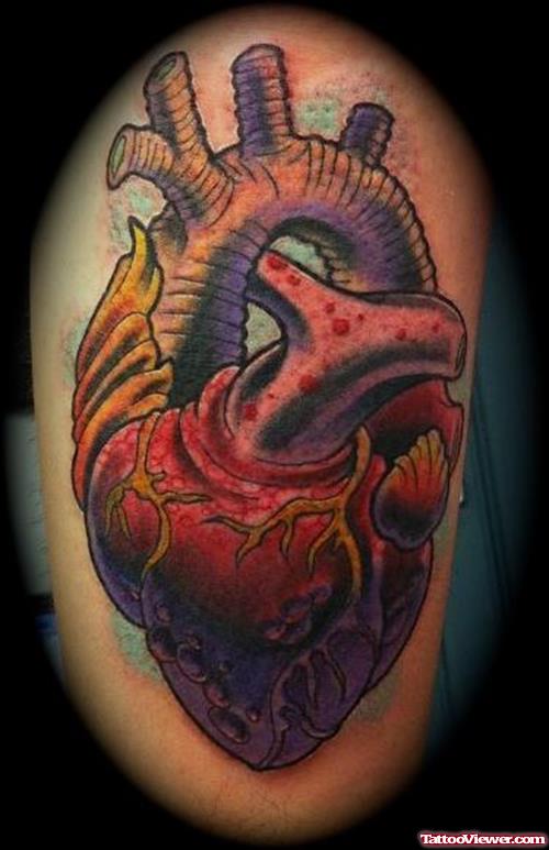 Real Heart Tattoo
