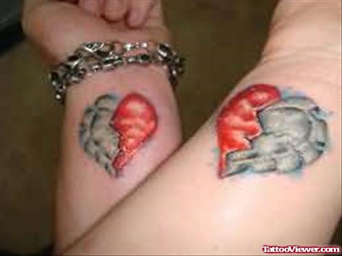 Broken Heart Tattoos On Wrists