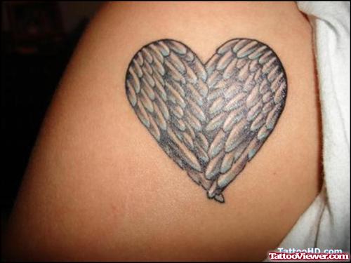 Wings Heart Tattoo