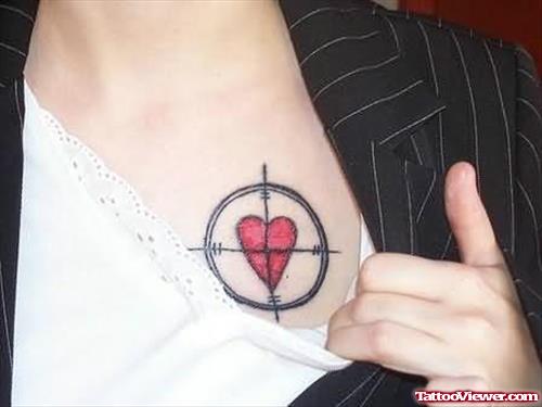 Terrific Heart Position  Tattoo