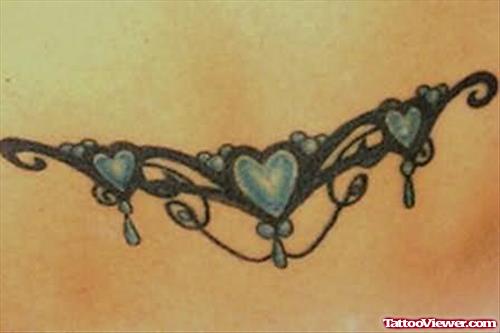 Trendy Heart Tattoo Image