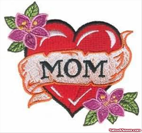 Love Mom Heart Tattoo
