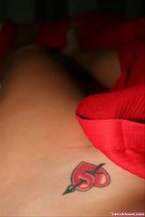 Small Size Awesome Heart Tattoo