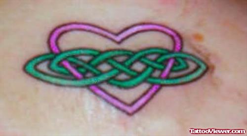 Stylish Heart Design Tattoo