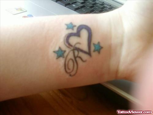 Heart Tattoo For Wrist