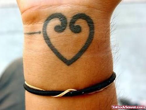 Heart Tattoo Design Wrist