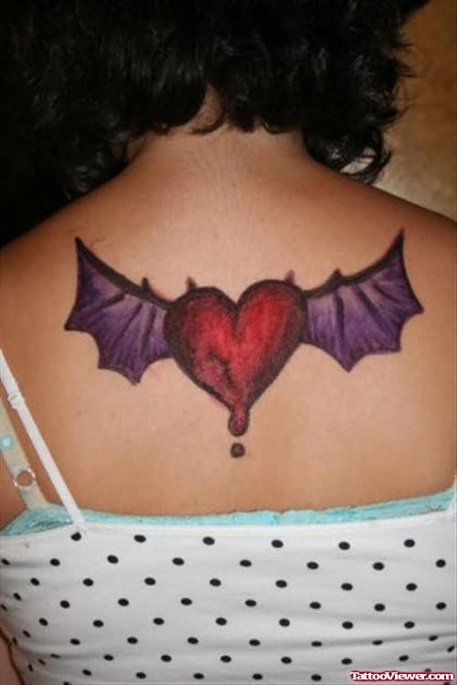Awesome Flying Heart Tattoo