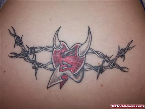 Wired And Devil Heart Tattoo