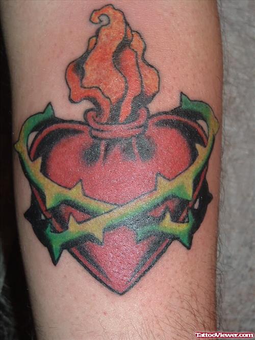 Sacred Heart Tattoo By Tattoostime