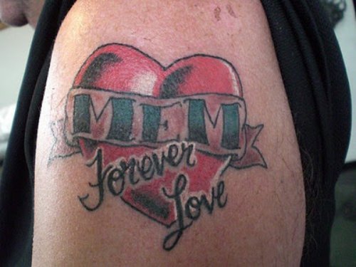 Love Forever and Heart Tattoos Design