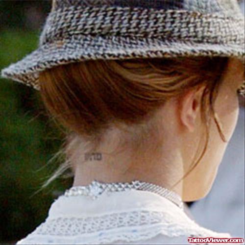 Britney Spears Hebrew Tattoo On Name