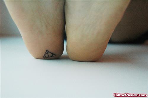 Pyramid Heel Tattoo For Girls