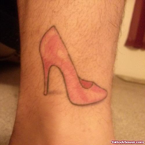 Pink High Heel Tattoo