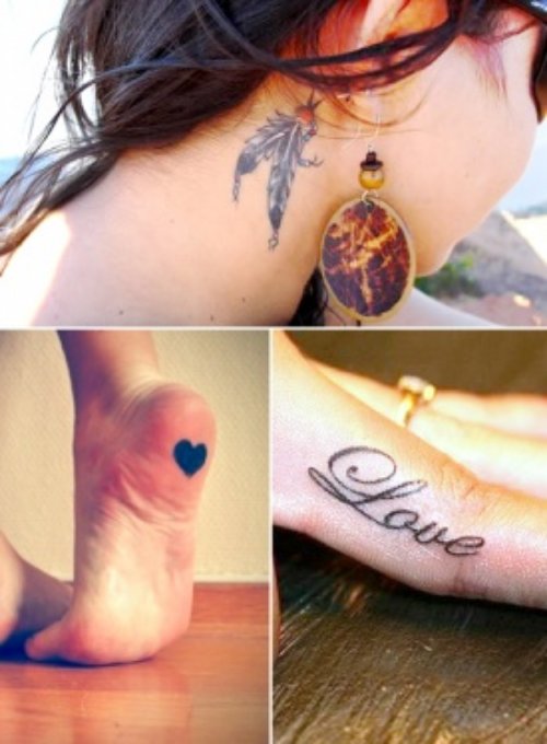 Heel Tattoos Desigsn For Girls