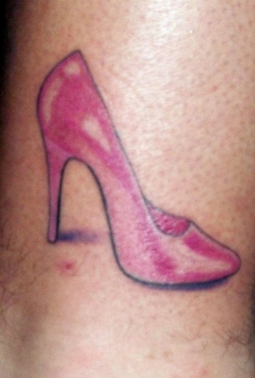 Pink Ink Heel Tattoo