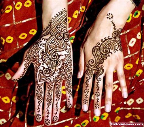Unique Henna Tattoos On Hands