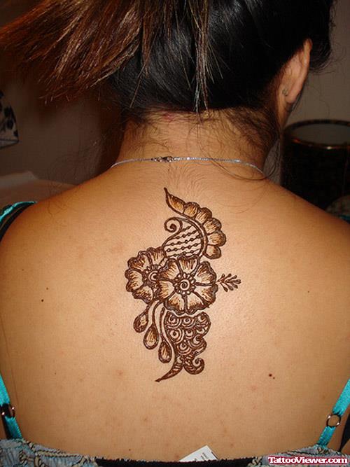 Upperback Henna Tattoo