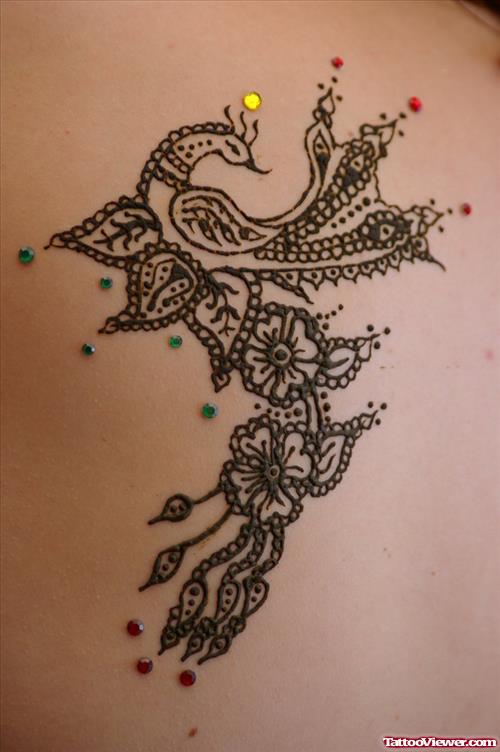 Peacock Henna Tattoo