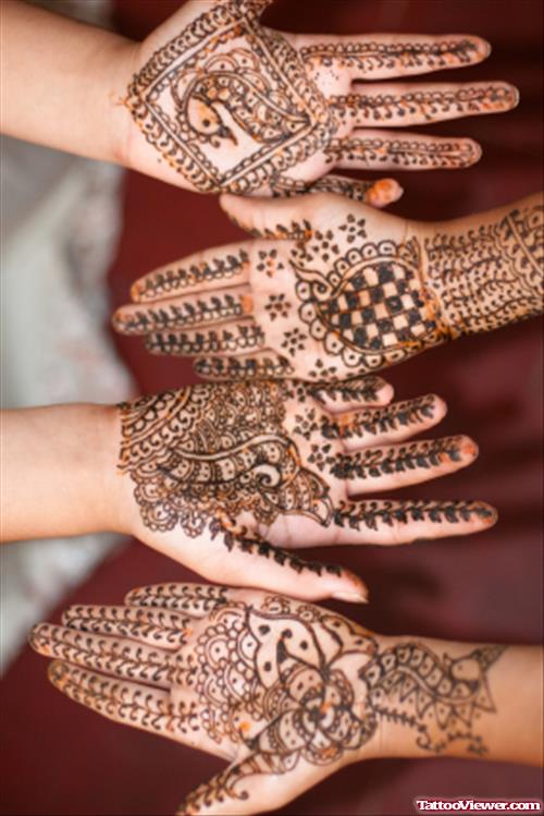 Henna Hands Tattoos Designs