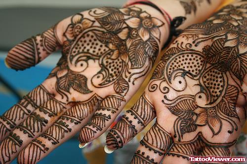 Crazy Henna Tattoos On Hands