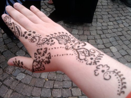 Henna Tattoo On Right Arm