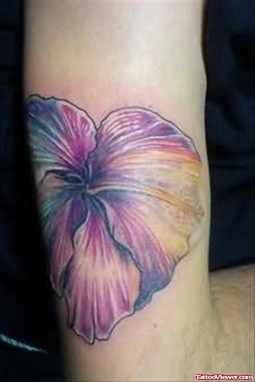 Hibiscus On Leg