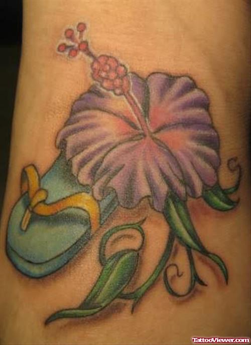 Awesome Hibiscus Tattoo