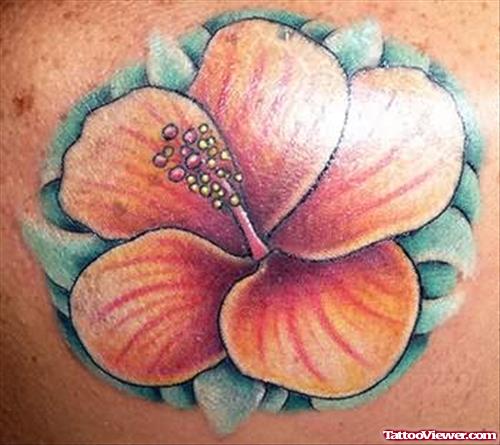 Hibiscus Flower Web Tattoo
