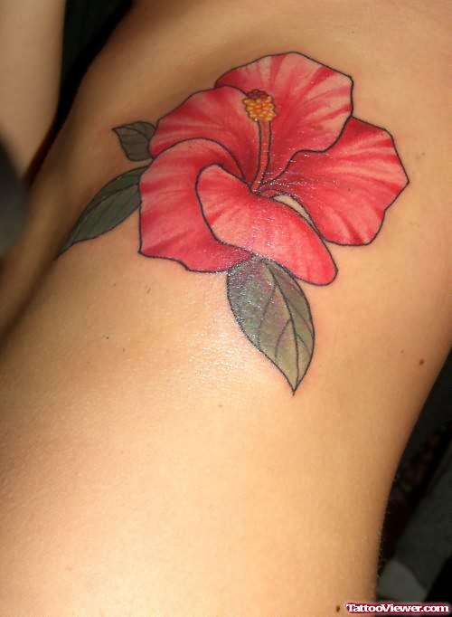 Awesome Hibiscus Flower Tattoo