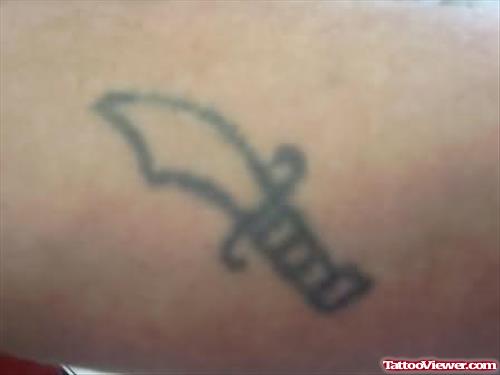 A Knife - Homemade Tattoo