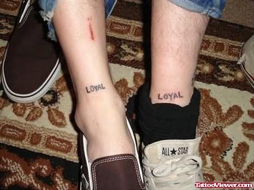 Loyal Homemade Couple Tattoo