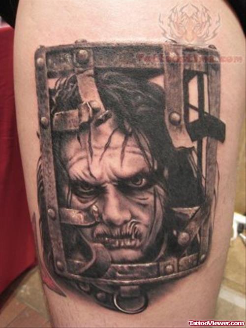 Horror Tattoos On Shoulder