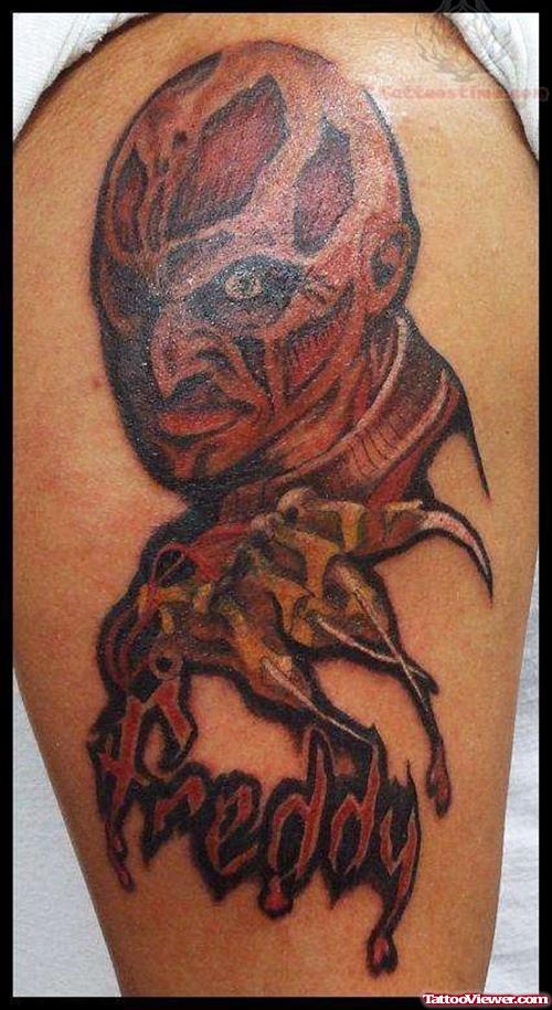Freddy Krueger Horror Movie Tattoo