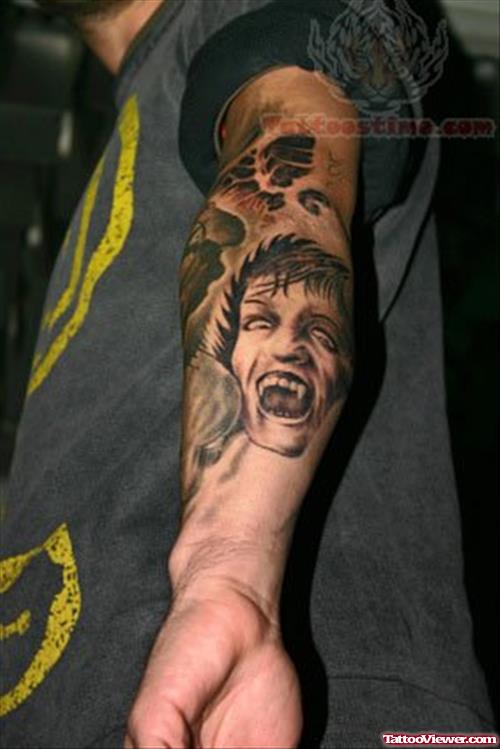 Horror Tattoos For Arm