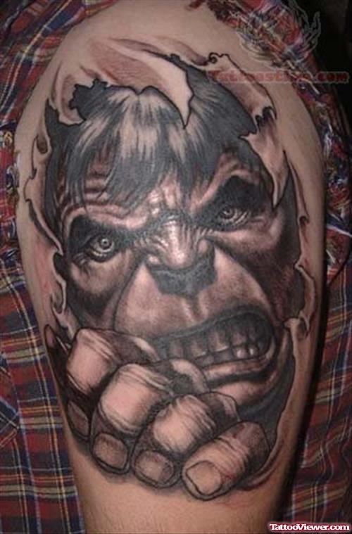 Horror Hulk Tattoo