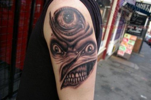 Unique Horror Tattoo Design