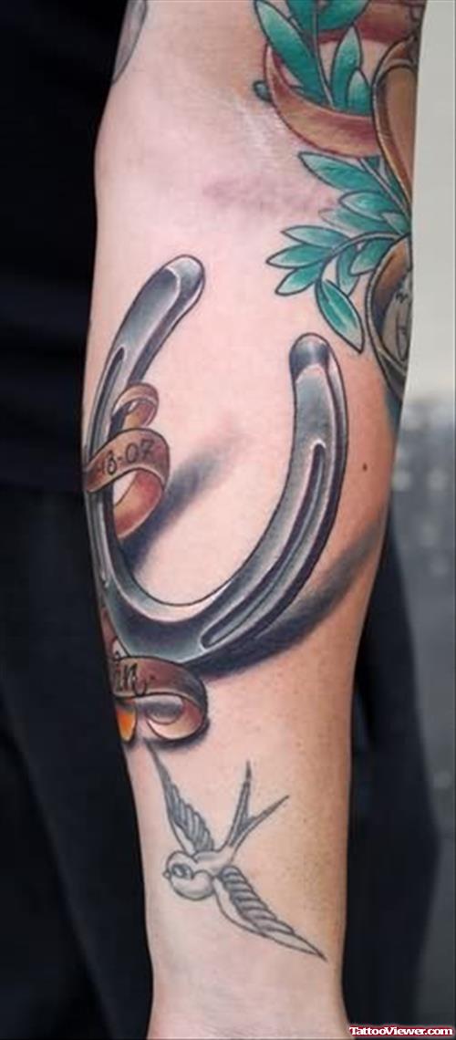 Horseshoe Tattoo For Arm