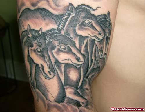 Horse Heads Tattoo