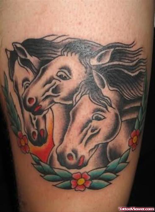 Horse Head Tattoos Designs