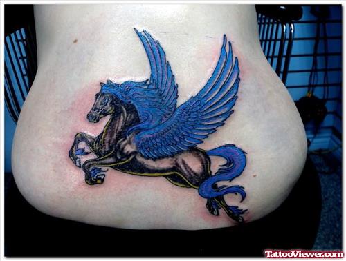 Angel Wings Horse Tattoo