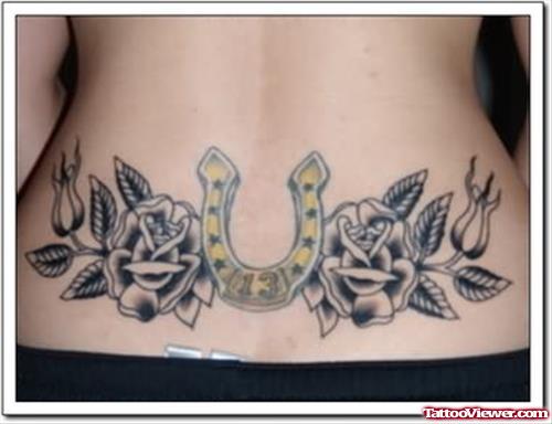 Horseshoe Tattoo On Lower Back