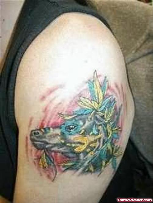 Colorful Horse Tattoo