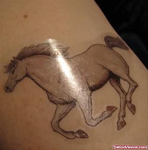 Racing Horse Body Tattoo